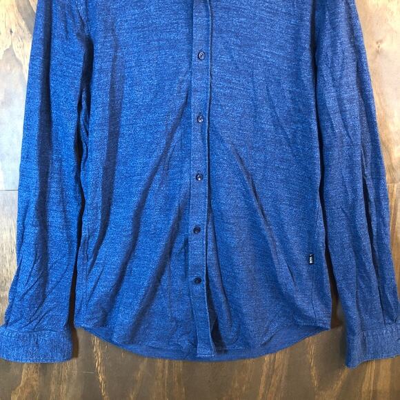 BOSS by HUGO BOSS Mens Shirt Blue Slim Fit Button Down Collared Long Sleeve M - Picture 3 of 12